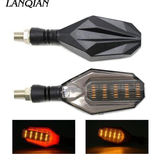 2 PCS Universal Motorcycle Turn Signal Light Indicators Amber Light LED For CR YZ RM KX 80 125 250 450 500 CRF YZF RMZ KXF