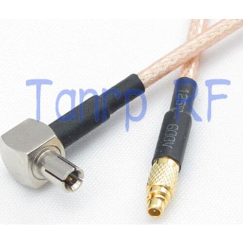 50CM Pigtail coaxial jumper cable RG316 extension cable 20in MMCX male plug to TS9 male right angle RF adapter connector