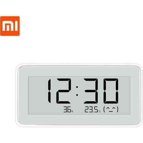NEW Xiaomi Mijia BT4.0 Wireless Smart Electric Digital clock Indoor Hygrometer Thermometer E-ink Temperature Measuring Tools
