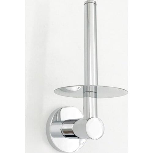 SmileMonkey round base stainless steel bathroom paper holders toilet paper holder simple roll holder