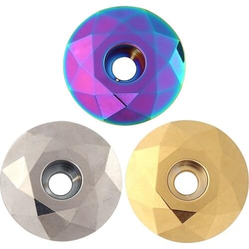 Bicycle Headset Cap Burnt Blue MTB Road Bike Stem Headset Top Cap Cover with Screw for 28.6mm Fork Head Tube Cycling Accessories