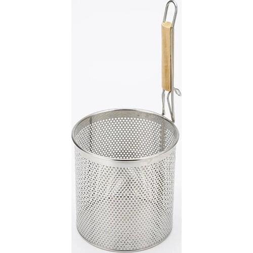 Kitchen Rice Noodle Colander Hot Pot Spoon Mesh Skimmer Hot Pot Deep Basket for Frying Food, Spaghetti, Cooking Fat Oil Grease