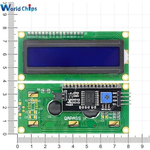 IIC/I2C 1602 LCD Display Module LCD-1602 I2C Blue Display 5V IIC/I2C/TWI/SPI Serial Interface 1602 For Arduino