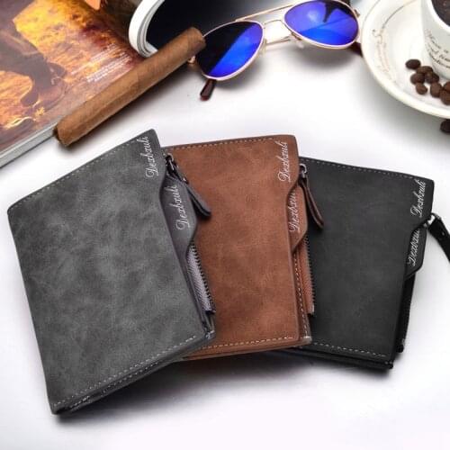 2019 Wallet Men Soft Leather Wallet with Removable Card Slots Multifunction Mens wallet Purse Male Clutch