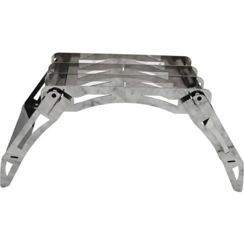 Stainless Steel Cooking Stove Stand Pot Holder Rack Folding Shelf Camping BBQ Grilling for Hiking Picnic BBQ Beach Backpacking