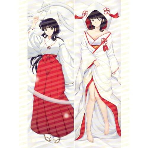 Original Inuyasha Sexy Kikyou Dakimakura Hugging Body Pillow Case Japanese Otaku Pillow Cover