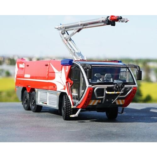 Diecast 1/43 Scale CARMICHAEL COBRA3 Airport Fire Truck Alloy Engineering Model Toys Collection Gifts Display Souvenir Show