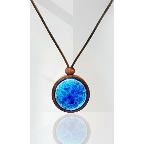 Cosmic Themed Handmade Necklaces For Women Cute Jewelry Fashion Trend Accessory Universe Light Sun Moon Supernova New Nollection