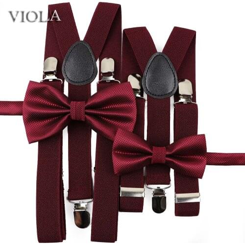Nice Suspenders Bowtie Sets Mens Women Boys Girls Baby Kids Party Wedding Y-Back Shirt Braces Butterfly Belt Bow Tie Pants Jeans