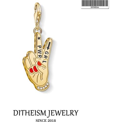 GRL PWR Charms Pendant,2020 Fashion Jewelry 925 Sterling Silver Trendy Cool Slogan Gift For Women Girls Fit Bracelet