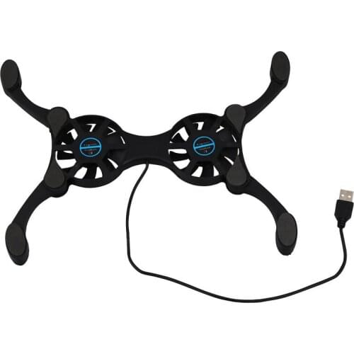 Portable Folding USB 2 Fan PC Computer Laptop Cooling Cooler Pad