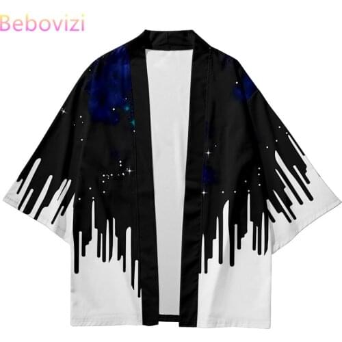 Plus Size XXS-6XL Fashion Loose Japanese Asian Harajuku Streetwear Cardigan Women Men Haori Kimono Cosplay Top Yukata Blouse