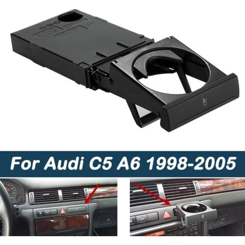 Stretch Fold Cup Holder Cup Rack Drink Bottle Holder 4B0862534D For Audi C5 A6 1998 1999 2000 2001 2002 2003 2004 2005