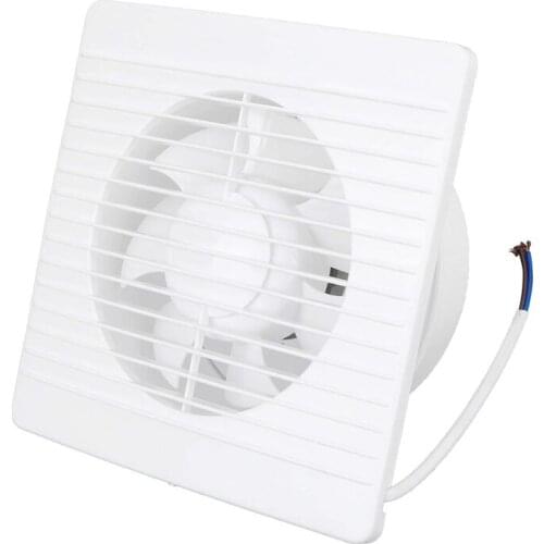 6 Inch 220V Wall Mounted Exhaust Fan 7 Blades Ventilation Fans Small Ventilator Extractor For Home Kitchen Bathroom