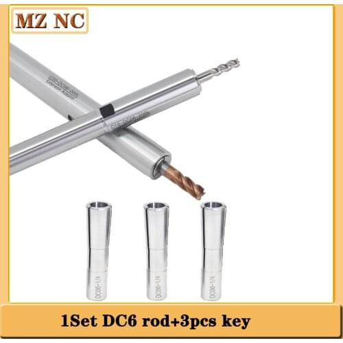 1set 12mm Small diameter slim collet chuck c12 DC6 120L 150L pull back extension adapter toolholder deep process