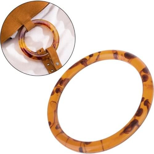 1 x Round Resin Bag Handle for Handcrafted Handbag Purse DIY Bags Accessories