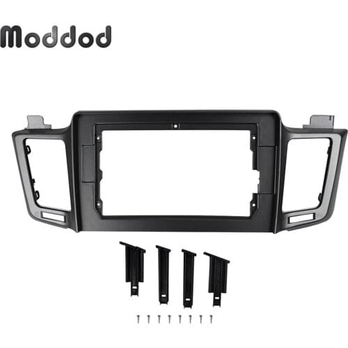 10.1 INCH Double Din Fascia for TOYOTA RAV4 LHD 2013 Stereo GPS DVD Player Install Surround Dashboard Screen Installation Panel