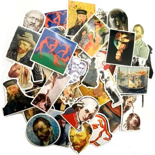 10/30/50PCS Classical Artist Sculpture David PVC Graffiti Sticker Decorative Sticker Notebook Mobile Phone Sticker Wholesale