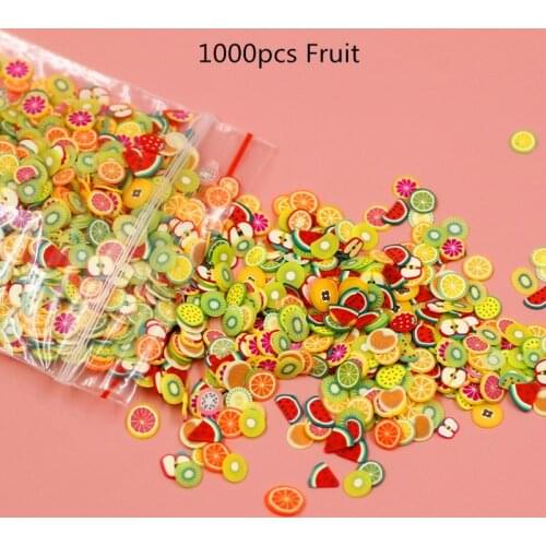 1000PCS/Set New Mixed Animal Fruit Flower Cake Heart Nail Art Resin UV Resin Epoxy Mold Filler For Diy Jewelry Making Supplies