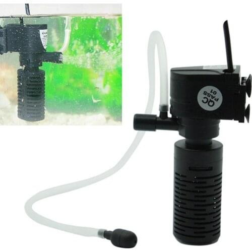 3 in 1 Mini Aquarium Fish Tank Filter Water Purifier Submersible Oxygen Pump Water Pump Fish Tank Accessories Aquarium Purifier
