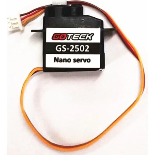 4PCs GOTECK GS-2502 Plastic Micro Nano Servo 2.2g 2g Steering Gear JST Interface for Indoor Aircraft Trex Heli Rc Car Truck