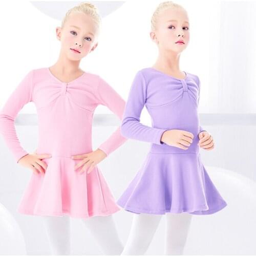 Girls Teen Velvet Ballet Dress Dance Leotard Warm Kids Children Thick Dance Practice Costumes Ballet Clothes Winter