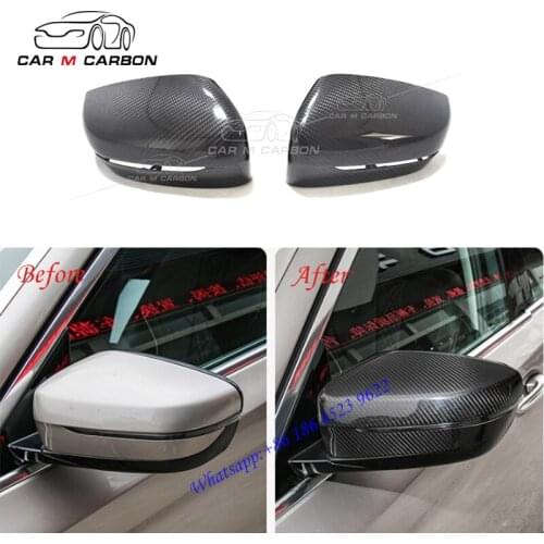 Carbon side mirror cover for 5s g30 m-te G30 G38 rearview mirror cover dry carbon parts for g30 G38 MP