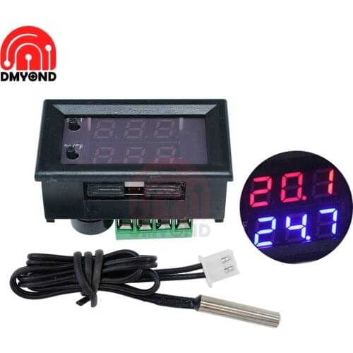 W1209WK DC 12V Digital LED -50-110 Celsius Thermostat Temperature Controller Temp Relay Control Board Module + NTC Sensor