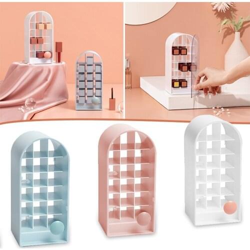 Lipstick Holder Make-Up Organizer Cosmetic Storage Box Lip Gloss Storage Display Stand Transparent Storage Box PI669