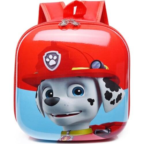 Childrens Puppy Patrol School Bag Kindergarten Schoolbag Boy Girl Toys 3-8 Year Old Eggshell Small Backpack Children Gift