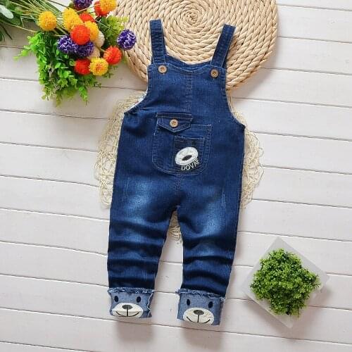 IENENS Kids Baby Boys Girls Denim Long Jeans Overalls Toddler Fashion Infant Boy Girl Playsuit Clothes Clothing Long Trousers