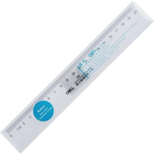 DL 6220 20cm transparent straight ruler office student supplies drawing measurement multifunction ruler stationery