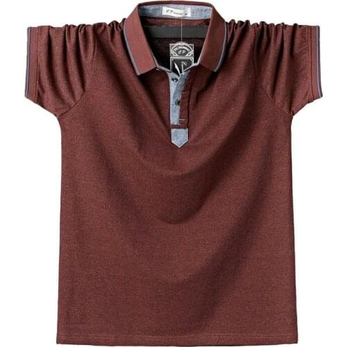 Men Polo Men Shirt Short Sleeve Polo Shirt Lapel Solid Color Polo New Clothing Summer Casual Fashion Men Tops Plus Size 5XL 6XL