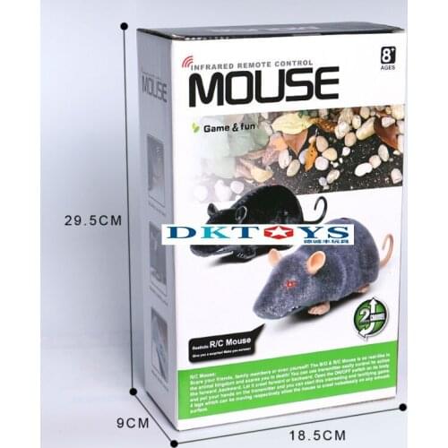 Infrared Remote Control Mouse 11" 2CH Remote Control Simulation Plush Mouse Mice Kids Toys Gift for Cat Dog Hot Gift Model