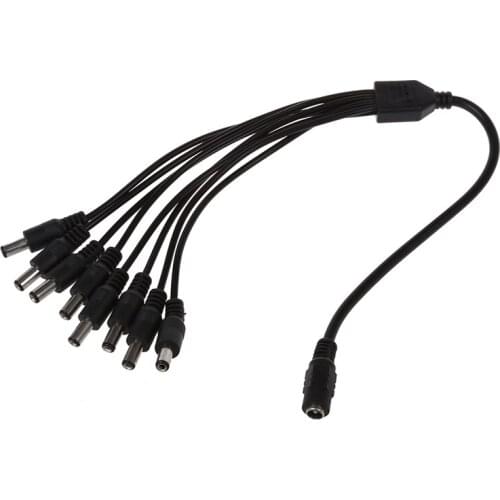 Cable Connector power divider 1 plug to 8 jack female to male