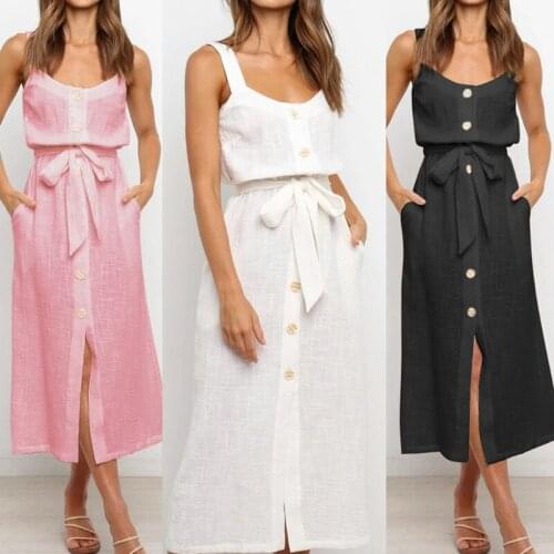 Летние платья на пуговицах KLV China At AliExpress