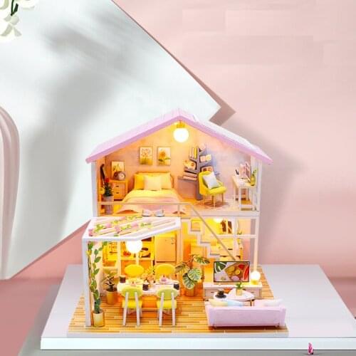 Miniature Model Doll House Small Furniture DIY Puppet Home Wooden Mini Set toy Accessories Toy Childrens Gifts