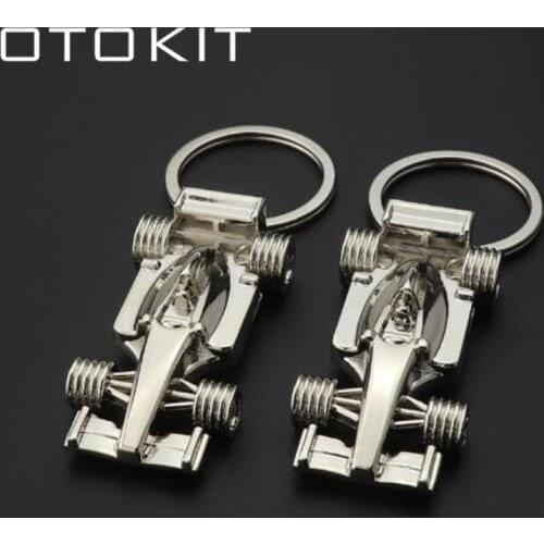 OTOKIT Fashion Formula 1 Racing Car Car Styling Keychain Keyring Key Chain Ring For VW Golf Renault Klod Skoda Octavia Ferrari