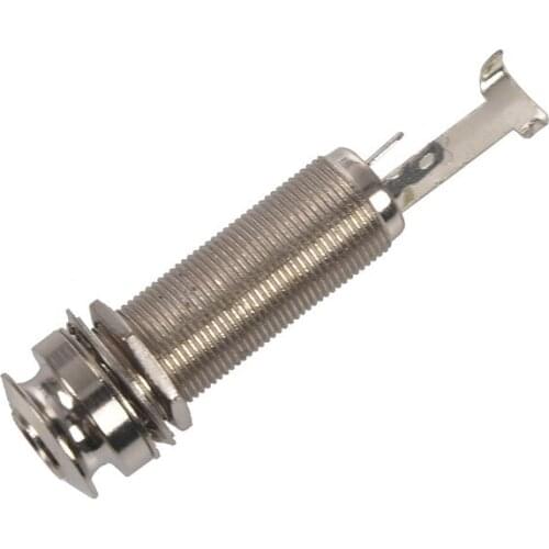 Mono Long Input Output Threaded Guitar Barrel Jack NEW 1/4 inch