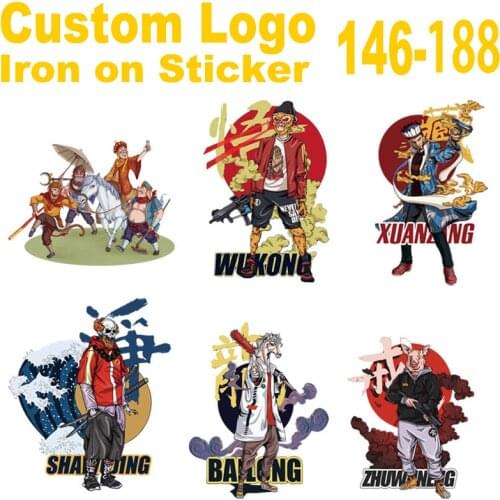 Custom brand logo patches Hot fix sticker heat transfer hot stamping clothing bag iron on patch