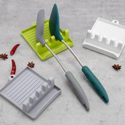Organizer Shelf Kitchen Utensils Spoon Holder Spatula Pot Lid Storage Rack Stand Kitchen Gadgets Accessories Tools