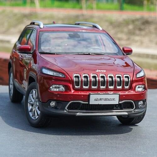 Original Factory Authentic Red/Blue/Grey Alloy Toy Miniature Models1:18 Cherokee SUV Diecast Car Model with Fast Delivery