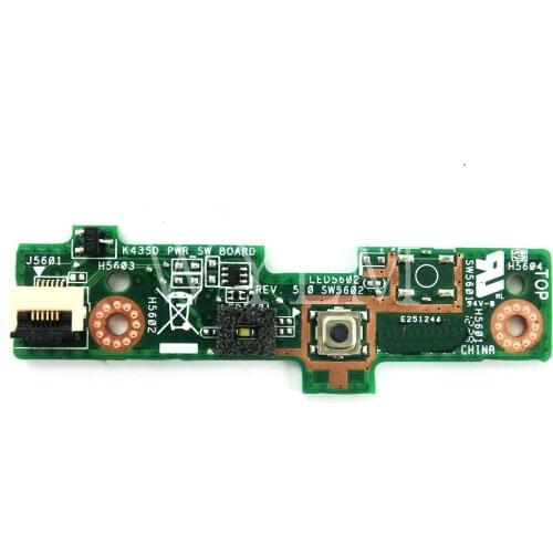 K43SD_PWR_SW BOARD for ASUS A43S P43S X43S K43S K43SD K43SV K43E K43SJ K43SM Power switch button BOARD Notebook motherboard