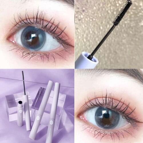 Curling Mascara Waterproof Antiperspirant Not Blooming Long Curling Makeup Sense of Natural Fiber Mascara Cosmetic 1pc
