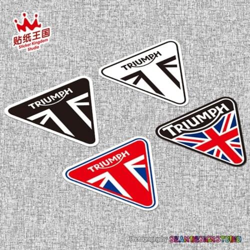 2 Pics For Triumph T100 675R Scrambler Tiger 800XC helmet motorcycle moto bike Sticker Decal Waterproof M18