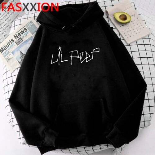Lil Peep Harajuku Winter Streetwear Unisex Hoodies Men Hell Boy Cry Baby Graphic Aesthetic Sweatshirt Hip Hop Casual Hoody Male