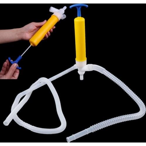 1set Fuel Oil Diesel Hand Siphon Pump Manual Hand Transfer Petrol Liquid Fluid Pump
