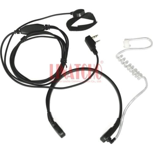 Neck throat control mic earphone for Baofeng TYT QUANSHENG Puxing two way radio walkie talkie