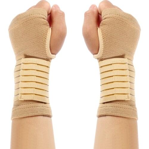 2 Pcs Elasticity Wrist Bandage Support Outdoor Carpal Tunnel Sports Safety Sportswear Arthritis Band Belt Hand Brace Accessories