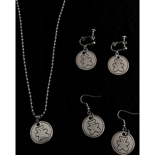 Ydgy hip hop sweater accessories necklace Bear Pendant temperament simple necklace clavicle chain fashion girl street disco